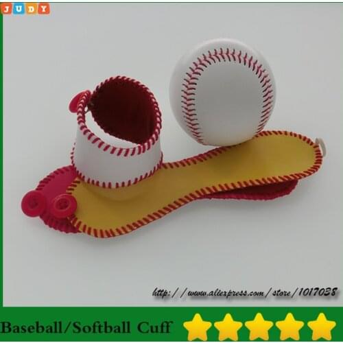 Hand Leather Baseball/Softball Cuff Bracelet-Baseball/Softball Mom Leather Cuff