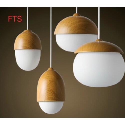 Simple glass nut chandelier restaurant bedroom childrens room milk white glass ball balcony Nordic creative chandeliers