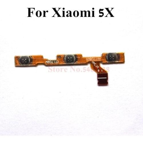 Original Power ON OFF Volume Side Buttons Flex cable For Xiaomi 5X MI5X M5X Side Key connector Replacement