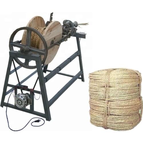Semi-automatic rice stalk straw rope making machine straw braiding machine price