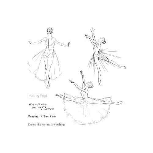 Dancer Transparent Clear Stamp/seal for DIY Scrapbooking/ Album Decorative Clear Stamp Sheets A0472