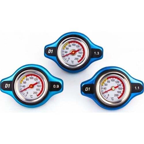 Size Thermost Radiator Cap COVER + Water Temp gauge 0.9BAR or 1.1BAR or 1.3 BAR Cover No logo(Big head)