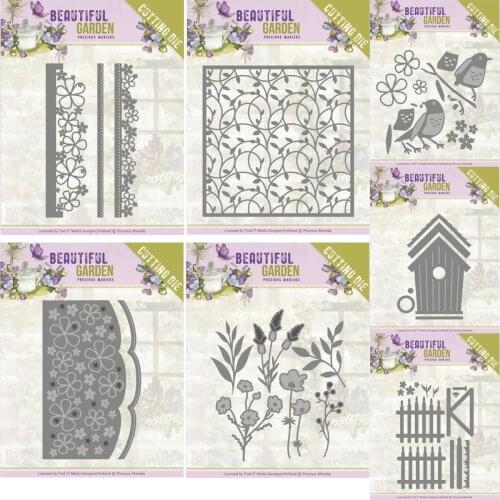 Piggy Craft metal cutting dies cut die mold Beautiful garden series Scrapbook paper craft knife mould blade punch stencils dies