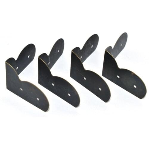 30mm Bronze Corner Protection Vintage Pattern Style Book Corner Box Corner Jewelry Decorative Wood Corner 20pcs