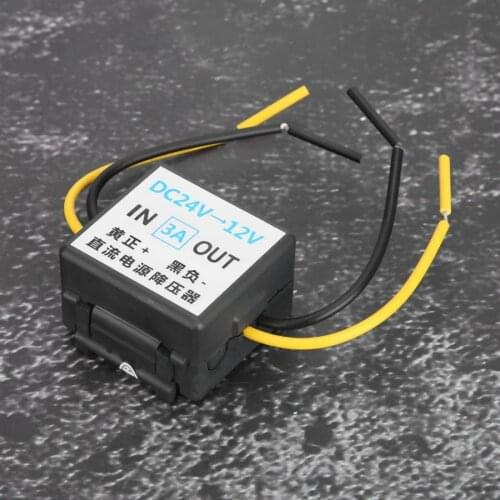 Universal power inverter 24V To 12V Car Power Supply Converter Vehicle Step Down Inverter Voltage Reducer 3A Step Down Converter