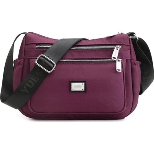 Womens Nylon Shoulder Bags Ladies Handbag Travel Casual Tote Messenger Female High Quality Multi-pocket Crossbody Bag