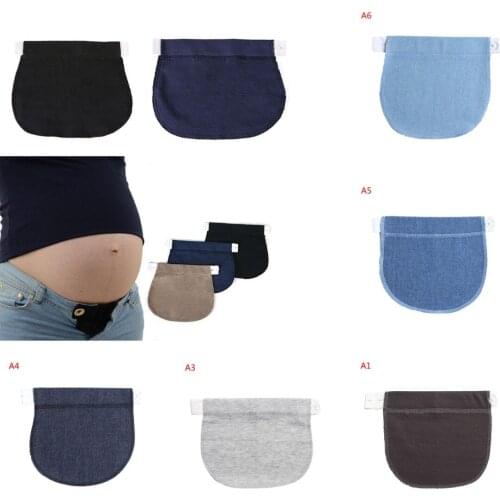 1 Pcs Adjustable Elastic Maternity Pregnancy Waistband Belt Waist Extender Clothing Pants For Pregnant Sewing Accessories