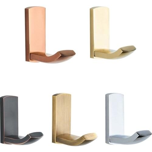 1Pcs Bathroom Towel Wall Hooks Antique Copper Brass Clothes Hanger Coat Hooks Rustproof Screwed Robe Hooks Wall Mount Nba171a