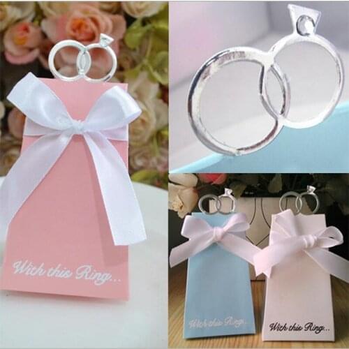10pcs Diamond Ring Laser Cut Wedding Gifts Favor Candy Boxes Favors And Gifts With Ribbon Wedding Baby Shower Party Decoration