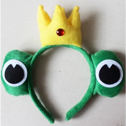 10pcs/lot Costume Party Plush Frog Prince Headdress Headbands Halloween Birthday Decoration Take-home Favor Kids Toys