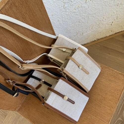 2021 Mini Handbag New Canvas Women Bags Simple Fashion Small Mobile Phone Bag