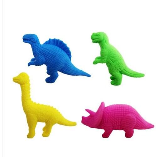 3pcs Dinosaur Gomme Crocodile Eraser Kawaii Gomas De Borrar Papelaria Criativa Silgi Radiergummi Material Escolar Infantil