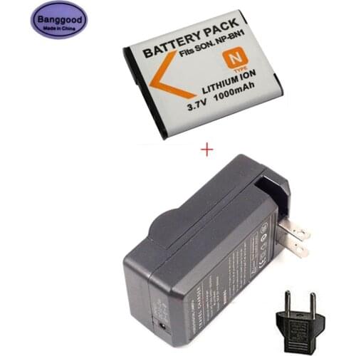 Banggood 3.7V 1000mAh NP-BN1 NP BN1 NPBN1 Camera Battery for Sony DSC TX9 T99 WX5 TX7 TX5 W390 W380 W350 W320 W360 QX100 W370