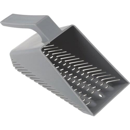 Aquarium Fish Tank Gravel Sand Scoop Shovel Scraper Cleaning Pan Gray