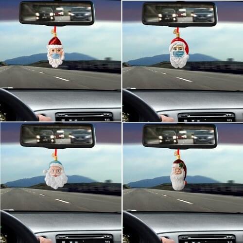 Auto Decoration Pendant cute Car pendant hanging Santa Claus Car Ornaments Keyring Pendant car accessories interior decoration