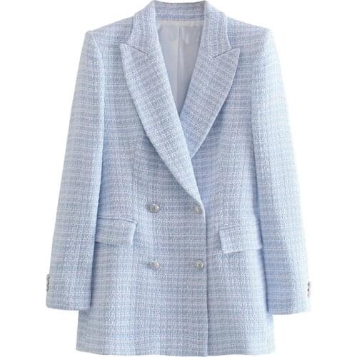 Женские твидовые пиджаки BLSQR China At AliExpress