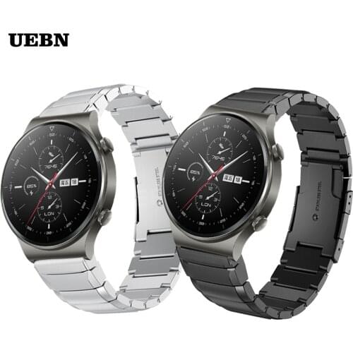 UEBN Metal Stainless steel Band For HUAWEI Watch GT 2 Pro Strap Watch GT 2e 42mm 46mm WristBand Bracelet Accessories watchbands