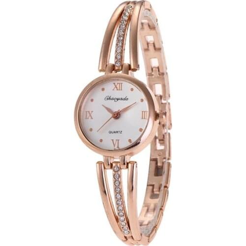 New Fashion Rhinestone Watches Women Luxury Brand Stainless Steel Bracelet watches Ladies Quartz Dress Watches reloj mujer