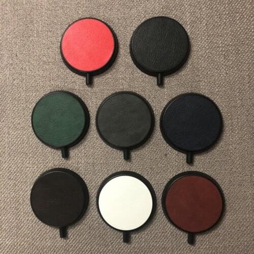 8 Color Litchi Grain PU Leather Case For MagSafe Charger Protective Cover For iPhone Magsafe Magnetic Wireless Charging Pad