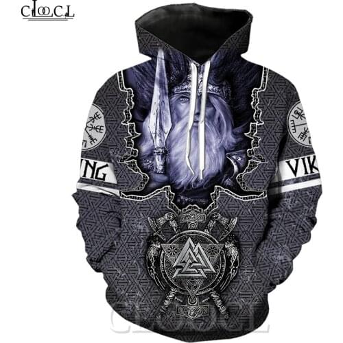 CLOOCL Newest Popular Viking Tattoo 3D Printed Men Hoodies Sweatshirts Harajuku Fashion Hooded Autumn Casual Hoody Drop Shipping