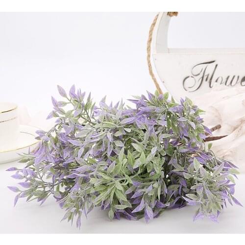 Artificial willow leaves bouquet fake leaf green plastic plants home Christmas wedding decoration