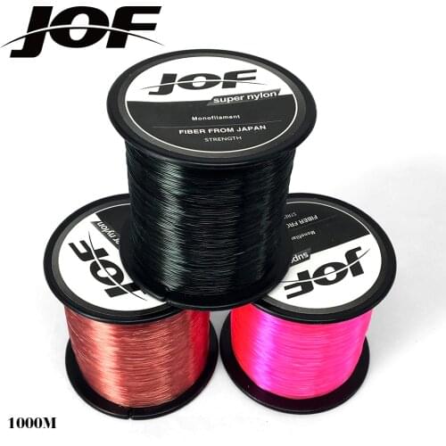 Monofilament Nylon Fishing Line 1000M 4 LB-28 LB Japan Material Super Strong Jig Carp Winter Fish Line Rope Wire Tackle