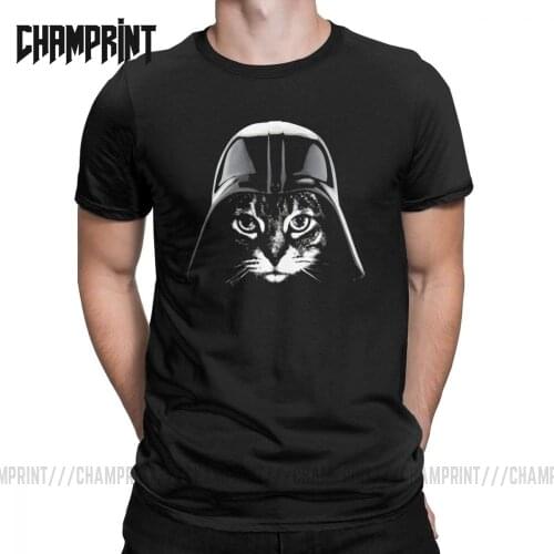 Men Samurai Cat T Shirts Claw Lover Kitten Love Meow Animal Funny Pet Cotton Clothing Short Sleeve Tee Shirt Printed T-Shirt