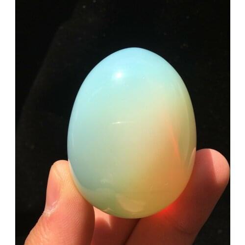 Natural Beautiful Opal Sand Crystal Egg For Massage Opal Sand Collection