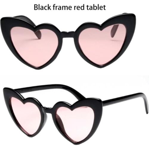 New Heart-shaped Sunglasses Love Ladies Sunshade Sunglasses European And American Fashion Heart Sunglasses Rider Glass UV