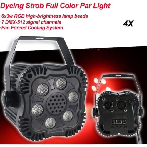 4Pcs/Lot NEW LED Disco Ball Party Light 30W LED Wash Spot 2IN1 Par Light For Birthday Decorations Home DJ Club Bar Lights