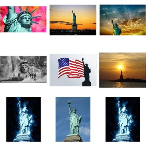 Woman Statue Sunlight Birds Poster Canvas Print Painting Wall Art Living Room Home Decoration