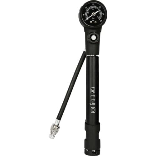 OOTDTY 300psi MTB Suspension Air Pump Bicycle Shock Fork Pump Bike Motor Schrader Presta Tyre Inflator Mini Gauge Tire Pumping