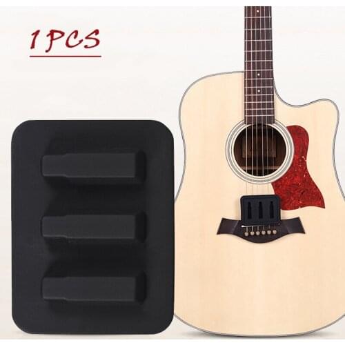 Durable Acoustic Guitar Practice Muter Soft Rubber Muffler Strings Mute Silencer Pad Guitar Accessories