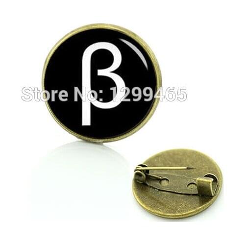 2017 Sale Brooches For Wholesale Greek Letter Novelty Interesting Character Badge Symbol Beta Brooches Your Finish Choice C 952