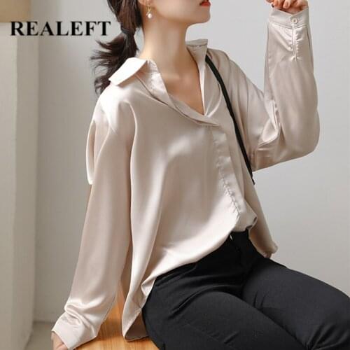Шелковые блузки REALEFT China At AliExpress