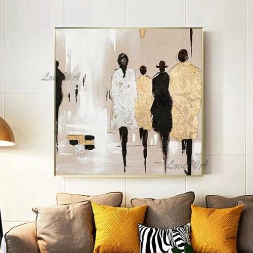 Modern New Abstract Wall Canvas Oil Painting Art Pure Hand-painted Paintings Artwork Wall Decoration Unframed For Living Room