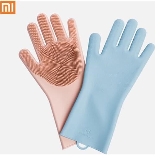 Xiaomi Mijia JordanJudy Silicone Cleaning Gloves 2 colors Environmentally friendly silicone gloves