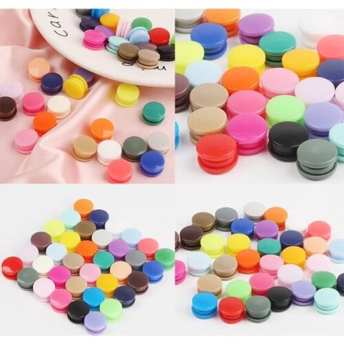 20Set Multi Option Plastic Snaps Buttons T5 12mm Resin Baby Clothes Clips Button Garment Bag Folder Dark Buckle DIY Accessories