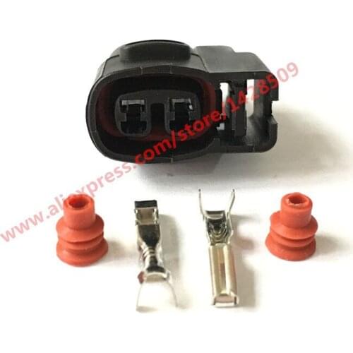 5 Sets MG640605 2 Pin 2.0mm Female For Kia Ignition Coil Connector CVVT Fuel Injector Connector Wiring Harness Auto Plugs