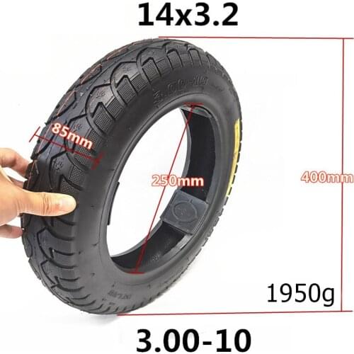 14x3.2 Tubeless Tire 3.00-10 Vacuum Tyre Ebike Eletric Scooter Solid Tyre For Electric Bike Balanced Trolley Ebike Accessories