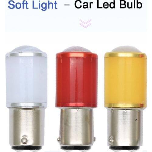 2Pcs 1157 P21/5w Car Led Brake Lights Plastic Upgrade 6Chips Colourful Turning Lamp Bulb High Bright Auto BA15S S25 White 12V