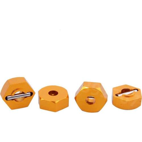 4pcs/lot HSP 102042 Wheel Hex Nut 12MM Upgrade Parts Accessories For RC 1/10 Scale Models RC Car Parts Aluminum