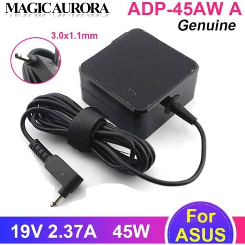 Genuine 45W ADP-45AW A 19V 2.37A AC Adapter Power Supply for ASUS UX50 UX301 UX21E UX31E Laptop Charger 3.0X1.1mm US Plug