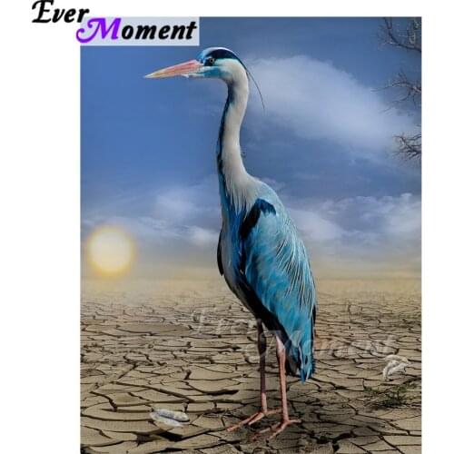 Ever Moment Diamond Painting 5D DIY Full Square Drill Crane Dry Earth Picture Of Rhinestone Mosaic Diamond Embroidery ASF1606