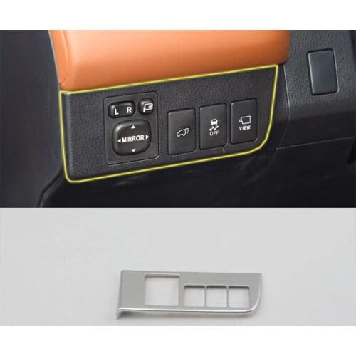 Car Accessories Interior Decoration ABS LHD Head Lamp Adjustment Buttons Cover For Toyota RAV4 2016 Car Styling