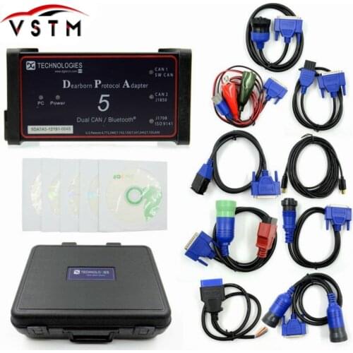 Without Bluetooth Dpa5 Dearborn Protocol Adapter 5 Heavy Duty Truck Scanner CNH DPA 5 Works For Multi-brands Multi-language