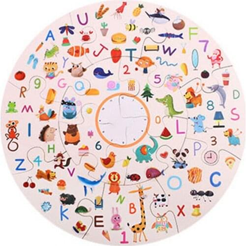 Wooden Puzzle Detectives Looking Chart Board Parent-child Interactive Game Gifts