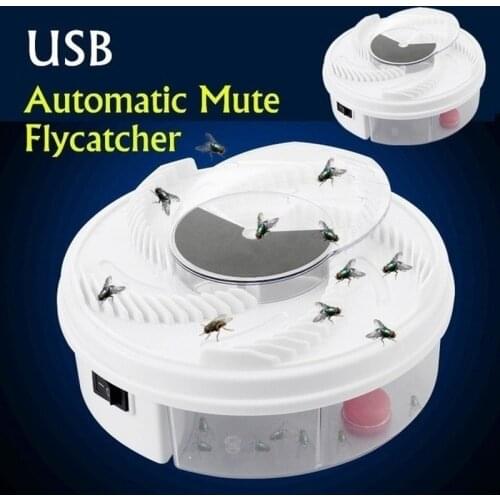 Usb Electric Fly Trap Device Flycatcher Automatic Trapping Food Fly Fly Catcher Insect Pest Flytrap Kitchen Home Type Fly Trap