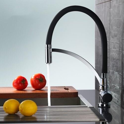Chrome Deck Mounted Single Hole brass pull out Kitchen Faucet Sink Spray Mixer Tap Hot Cold mixer water faucet
