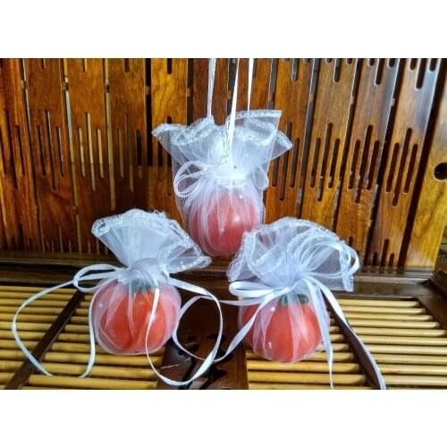 100pcs 26 35 40cm Dia White Round Organza bags Wedding party Decoration Favors Drawable Gift Bag Jewelry Packaging Bags Pouches